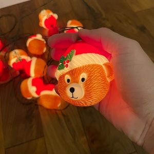Vintage santa bear Christmas lights all working